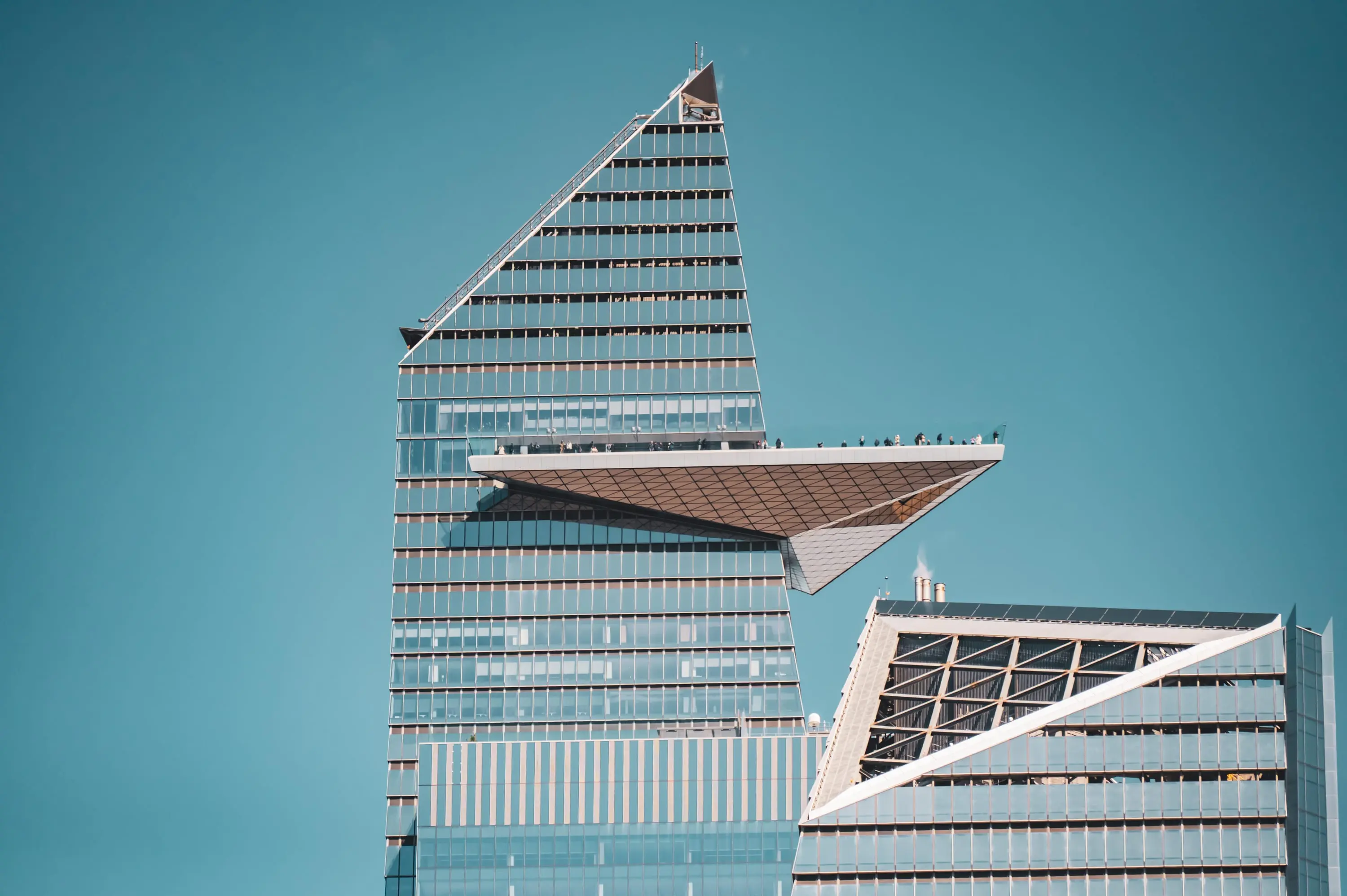 The Edge observation deck, looking upward